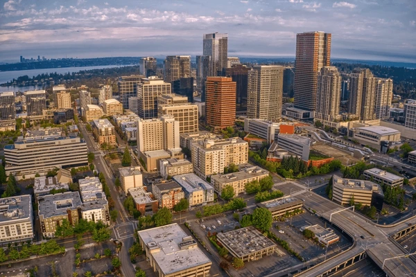 Modern residential homes in Bellevue where remodeling and home improvement services are offered